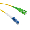 Fiber Optic Patch Cord LC/PC to SC/APC Simplex Single Mode 9/125 15m