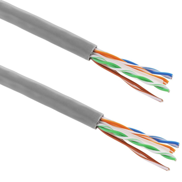 FTP Cat6a Solid 23AWG CCA Gray Lan Cable 100m