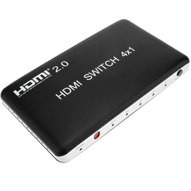 HDMI 4K Selector with 4 Input Ports and 1 Output Port