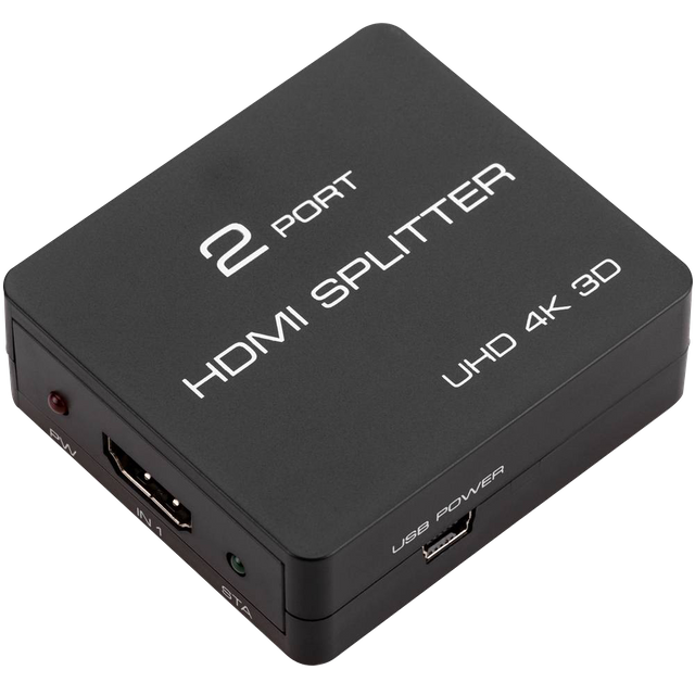 2 Ports HDMI Splitter UHD 4K 3D