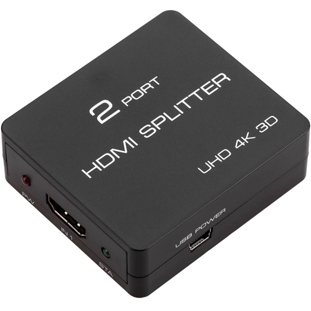 2 Ports HDMI Splitter UHD 4K 3D