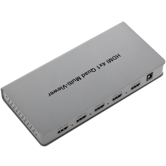 Matrix HDMI Selector Switch with Audio of 4 Inputs 1 Output and Remote Control