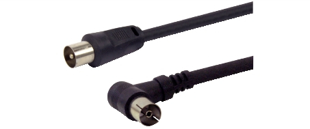 Antenna TV Cable 9.5mm Male/Female 90 Degree 3C2V 3m