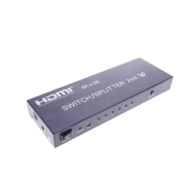 Selector and Multiplier HDMI 1.4b Ports 2x4 3D 4K