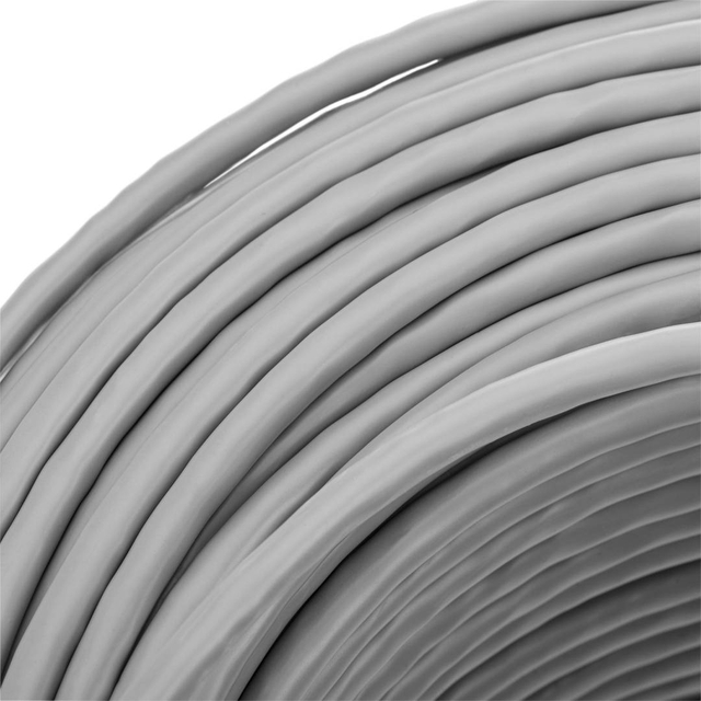 SSTP Cat7 Solid 23AWG CCA Gray Lan Cable 305m